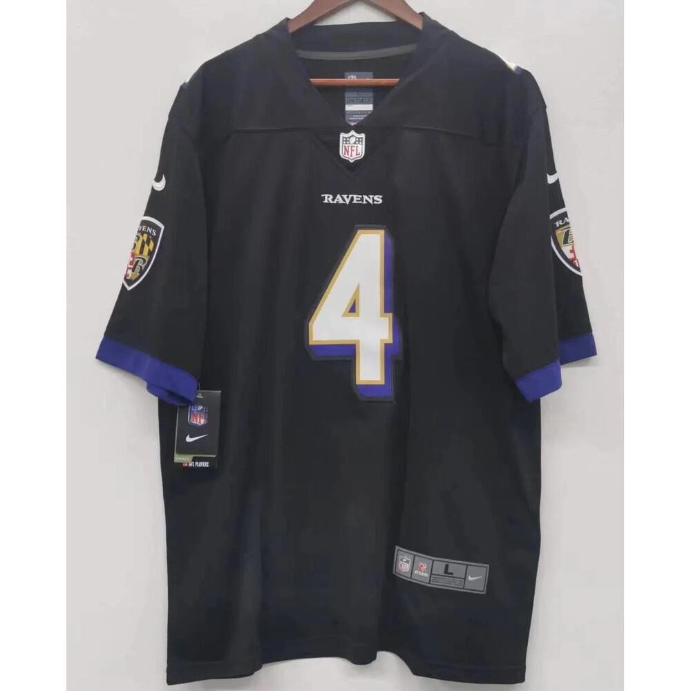 Zay Flowers Baltimore Ravens Nike Jersey black